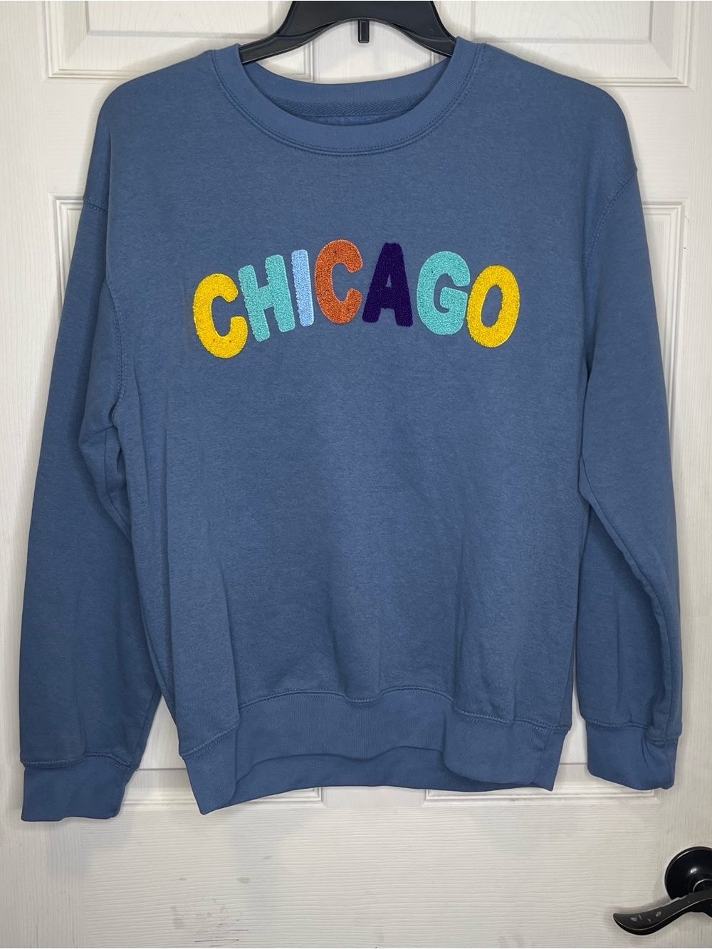 New York Popular Pullover Sweatshirt Crewneck Graphic Logo NYC Travel Sz L